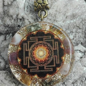 Orgonit Sri-yantra medál  - Meska.hu
