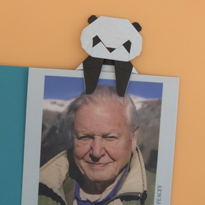 Origami pandamaci könyvjelző - könyv & zene - könyvjelző - Meska.hu