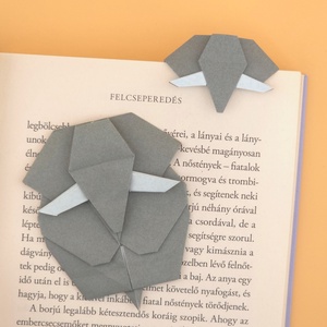 Origami elefánt könyvjelző, Könyv & Zene, Könyvjelző, Papírművészet, MESKA