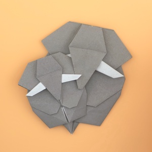 Origami elefánt könyvjelző - könyv & zene - könyvjelző - Meska.hu
