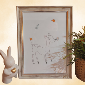 Minimalista "erdei állatok" faliképek, Baba - mama, Babaszoba dekoráció, Babaszoba kép, Fotó, grafika, rajz, illusztráció, Minimalista babaszoba kép szett – őzike, hold és nyuszi

Kézzel készített, finom vonalvezetésű baba..., MESKA