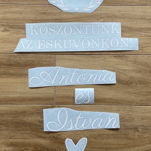 Esküvői üdvözlő tükör - esküvő - dekoráció - esküvői tükör matrica - Meska.hu