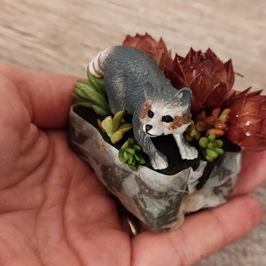 Kézzel készült florárium (mini üvegkert)  - otthon & életmód - dekoráció - asztal és polc dekoráció - florárium, terrárium - Meska.hu