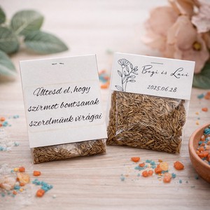Esküvői köszönőajándék virágmagok  - esküvő - emlék & ajándék - köszönőajándék - Meska.hu