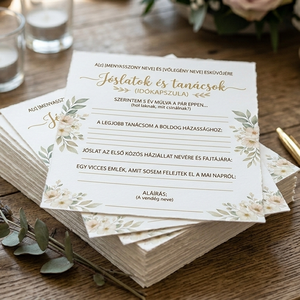 Esküvői időkapszula, időkártya  - Meska.hu
