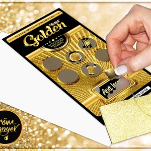 APA leszel kaparós sorsjegy - meglepetés PRÉMIUM luxus ajándék - kismamáknak / ha jön a baba - Golden Ticket, Otthon & Lakás, Képeslap & Levélpapír, Papír írószer, Fotó, grafika, rajz, illusztráció, Könyvkötés, Meska