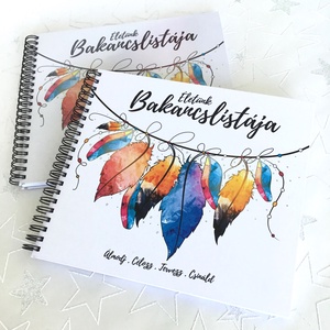 Nászajándék Esküvőre Életünk Bakancslistája - Emlékkönyv - ajándék album / napló - 21x19cm - esküvő - emlék & ajándék - nászajándék - Meska.hu