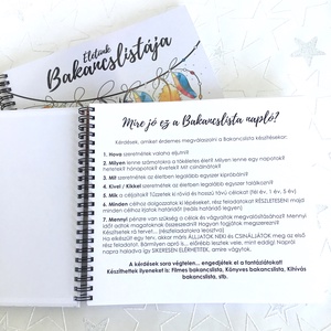 Nászajándék Esküvőre Életünk Bakancslistája - Emlékkönyv - ajándék album / napló - 21x19cm - esküvő - emlék & ajándék - nászajándék - Meska.hu