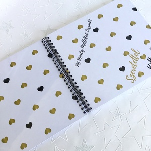 Névre szóló Lánybúcsú ajándék emlékkönyv - Prémium egyedi album - emlék a menyasszonynak - füzet / napló - 21x19cm - esküvő - lánybúcsú - Meska.hu