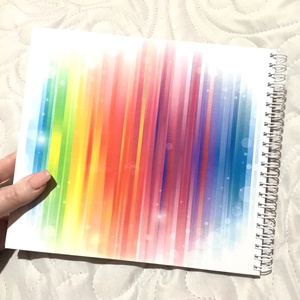 Legyél szivárvány valaki esőfelhőjében  romantikus ajándék emlékkönyv - Születésnapra - füzet / napló / album- 21x19cm - könyv & zene - könyv - Meska.hu