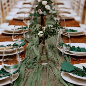 Géz asztali futó - esküvő - dekoráció - asztaldísz - Meska.hu
