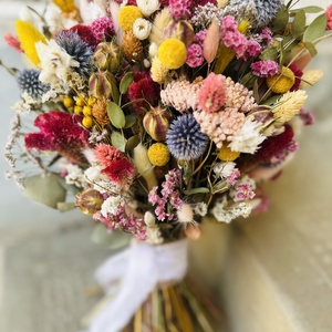 Szárazvirág csokor - esküvő - menyasszonyi- és dobócsokor - Meska.hu