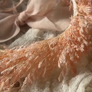 Szárazvirág fejdísz szett - esküvő - hajdísz - fejkoszorú - Meska.hu