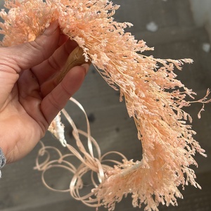 Szárazvirág fejdísz szett, Esküvő, Hajdísz, Fejkoszorú, Virágkötés, MESKA