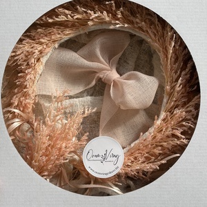 Szárazvirág fejdísz szett - esküvő - hajdísz - fejkoszorú - Meska.hu