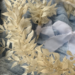 Szárazvirág fejdísz szett, Esküvő, Hajdísz, Fejkoszorú, Virágkötés, MESKA