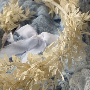 Szárazvirág fejdísz szett - esküvő - hajdísz - fejkoszorú - Meska.hu