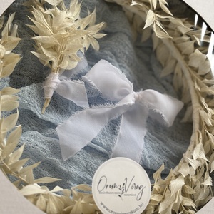 Szárazvirág fejdísz szett - esküvő - hajdísz - fejkoszorú - Meska.hu