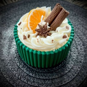 Karácsonyi gyertyadísz Cupcake - Meska.hu