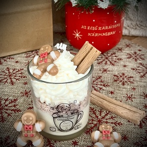 Karácsonyi gyertyadísz pohár , Karácsony, Adventi díszek, Adventi gyertyadíszek és koszorúdíszek, Gyertya-, mécseskészítés, MESKA