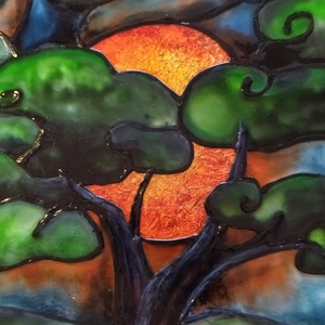 Téli fa; 30x40 cm-es; keretes plexi kép - otthon & életmód - dekoráció - kép & falikép - Meska.hu