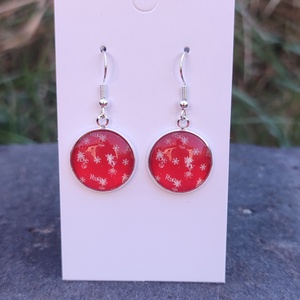 Karácsonyi üveglencsés fülbevaló 18 mm - ékszer - fülbevaló - lógó fülbevaló - Meska.hu Karácsonyi üveglencsés fülbevaló 18 mm - ékszer - fülbevaló - lógó fülbevaló - Meska.hu