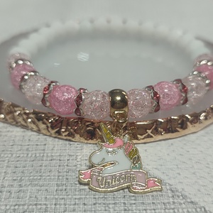 Unikornis páros barátság karkötő - ékszer - karkötő - charm karkötő - Meska.hu