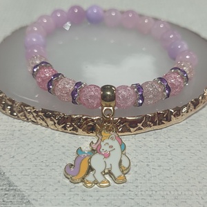 Unikornis páros barátság karkötő - ékszer - karkötő - charm karkötő - Meska.hu