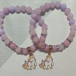 Unikornis páros barátság karkötő - ékszer - karkötő - charm karkötő - Meska.hu