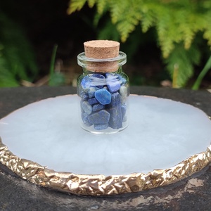 Lápisz lazuli kívánság üvegcse, Otthon & Életmód, Dekoráció, Spiritualitás, Ásványok, Mindenmás, MESKA