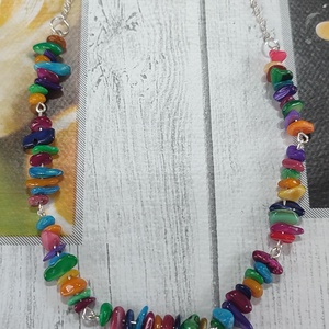 Colorful nyaklánc - ékszer - nyaklánc - gyöngyös nyaklánc - Meska.hu