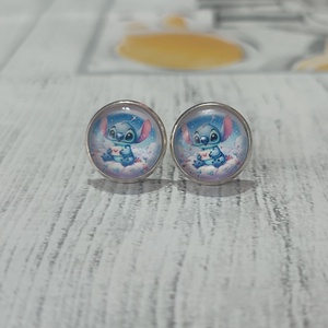 Stitch fülbevaló, Ékszer, Fülbevaló, Pötty fülbevaló, Ékszerkészítés, MESKA