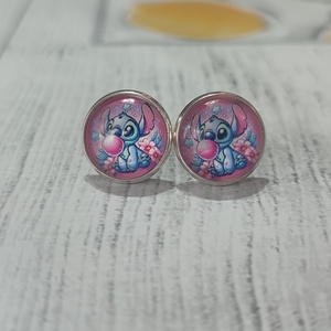 Stitch fülbevaló, Ékszer, Fülbevaló, Pötty fülbevaló, Ékszerkészítés, MESKA