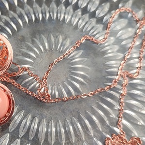 Rosegold angyalhívó nyaklánc - ékszer - nyaklánc - hosszú nyaklánc - Meska.hu