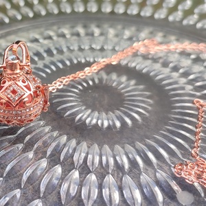 Rosegold angyalhívó nyaklánc - Meska.hu