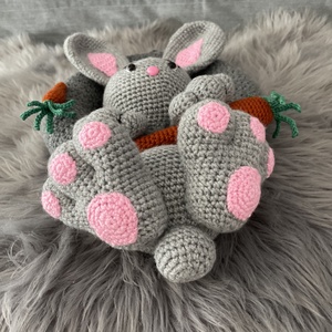 Húsvéti nyuszis ajtódísz, kopogtató  - otthon & életmód - dekoráció - ajtó- és ablak dekoráció - ajtódísz & kopogtató - Meska.hu