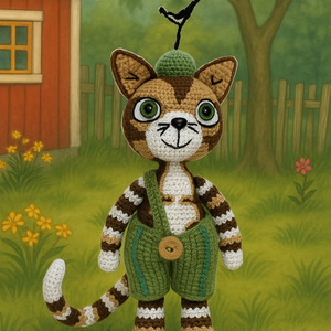 Findusz horgolásminta  Pettson kedvenc macskája, részletes amigurumi leírás, magyar pdf - kellékek & szerszámok - szerszámok, eszközök - eszköz kötéshez, horgoláshoz - Meska.hu