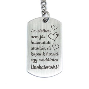 Csodálatos Unokatestvért acél medálos kulcstartó, Táska & Tok, Kulcstartó & Táskadísz, Kulcstartó, , MESKA