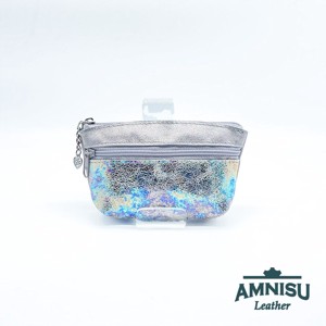 Ezüst - hologramos kettő cipzáras kulcstartó B1004 - táska & tok - kulcstartó & táskadísz - kulcstartó - Meska.hu