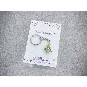 Leszel a barátom zöld angyal medálos kulcstartó, Táska & Tok, Kulcstartó & Táskadísz, Kulcstartó, , MESKA