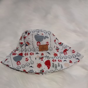 Napkalap hajó 1 - baba - mama - babaruházat - babasapka - Meska.hu