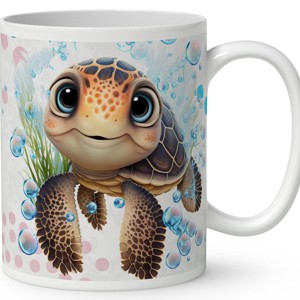 Névvel kérhető - Bubble cuki teknős mintás bögre - otthon & életmód - konyhafelszerelés, tálalás - tálalás - bögre & csésze - Meska.hu