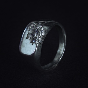 Flower Signet ring - ékszer - gyűrű - többköves gyűrű - Meska.hu
