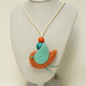 Nyaklánc a természetes anyagok kedvelőinek - ékszer - nyaklánc - medálos nyaklánc - Meska.hu