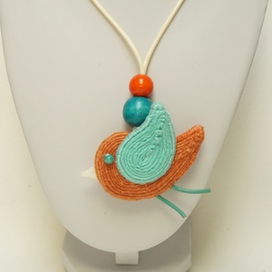 Nyaklánc a természetes anyagok kedvelőinek - ékszer - nyaklánc - medálos nyaklánc - Meska.hu