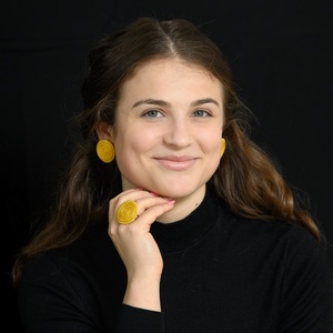 Kör garnitúra sárgán, Ékszer, Ékszerszett, Ékszerkészítés, MESKA