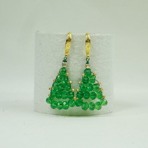 Karácsonyi csillogás fülbevaló - ékszer - fülbevaló - lógó fülbevaló - Meska.hu