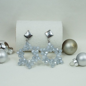 Karácsonyi csillogás fülbevaló - ékszer - fülbevaló - lógó fülbevaló - Meska.hu