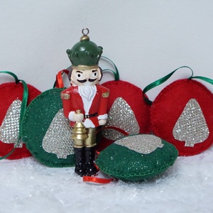 Filc karácsonyfadíszek - Meska.hu