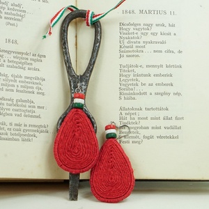 Ünnepi fülbevalópár kenderből-természetes anyagok kedvelőinek, Ékszer, Fülbevaló, Lógó csepp fülbevaló, , MESKA